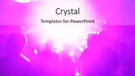  Presentation with neon - Colorful slide set enhanced with neon light - music concert background blur backdrop and a lavender colored foreground