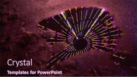  Presentation with ferris wheel - Beautiful presentation design featuring neon-light-as-spiral backdrop and a wine colored foreground