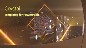  Presentation with plexus - Presentation theme with neon-pink-qr-code-scanner background and a  colored foreground