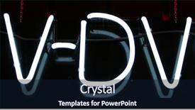  Presentation with 80s era neon lights sign - Amazing slide deck having neon sign series tv-dvd backdrop and a wine colored foreground