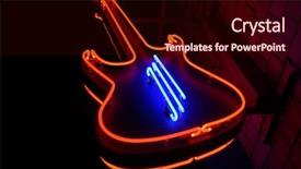  Presentation with signboard - Audience pleasing slide set consisting of neon signboard in moscow backdrop and a wine colored foreground