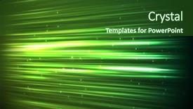 Presentation with green lines - Beautiful PPT theme featuring neon star - background of green lines horizontal backdrop and a forest green colored foreground