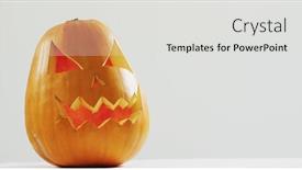  Presentation with neon - PPT layouts having neon-trick-or-treat-text background and a light gray colored foreground