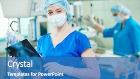  Presentation with neonatal - Slide deck enhanced with neonatal - intensive care unit female doctor background and a teal colored foreground