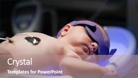  Presentation with neonatal - Beautiful PPT layouts featuring neonatal - newborn baby receiving uv phototherepy backdrop and a coral colored foreground