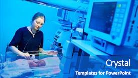  Presentation with resuscitation - Amazing slide set having neonatal resuscitation female doctor examining backdrop and a cobalt blue colored foreground