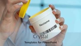  Presentation with sweetener - Presentation theme having neotame-an-artificial-sweetener-similar background and a light blue colored foreground