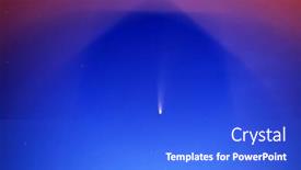  Presentation with 2020 - Amazing slide set having neowise-2020-comet backdrop and a cobalt blue colored foreground