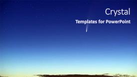  Presentation with 2020 - Beautiful PPT theme featuring neowise-2020-comet backdrop and a navy blue colored foreground