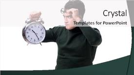  Presentation with clock - Cool new theme with nerd young money with giant backdrop and a white colored foreground