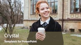  Presentation with young college student diagnosis of chlamydia - Colorful slide deck enhanced with nerdy - portrait of a cheerful young backdrop and a violet colored foreground