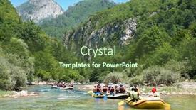  Presentation with rafting - PPT layouts consisting of neretva-bosnia-25-july-unidentified background and a  colored foreground