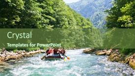  Presentation with rafting - Slides featuring neretva-bosnia-july-25-unidentified background and a  colored foreground