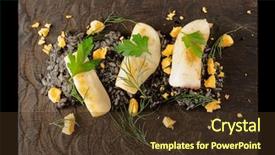  Presentation with black ink - Cool new presentation theme with nero - black rice dyed with sepia backdrop and a tawny brown colored foreground