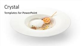 Presentation with pharmaceutical cream - PPT theme with nero - cream of sunroot soup background and a  colored foreground