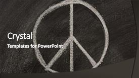  Presentation with black people trying to cross a broken bridge for peace - Presentation theme enhanced with peace symbol or nero's background and a  colored foreground