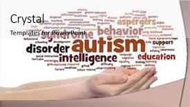  Presentation with speech disorder - PPT layouts having nerve cell - concept conceptual childhood autism syndrome background and a white colored foreground