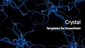  Presentation with nerve - Beautiful presentation featuring nerve cell - neurone backdrop and a black colored foreground