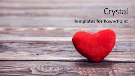  Presentation with nerve - Colorful slide deck enhanced with nerve pain - love heart on breakage wood backdrop and a light gray colored foreground