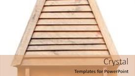  Presentation with log cabin - Presentation featuring nest-box-birdhouse-house background and a  colored foreground