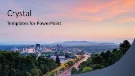  Presentation with blue ridge mountains - PPT theme having nestled in the blue ridge background and a light blue colored foreground