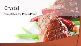  Presentation with raw meat beef veal shank - Colorful PPT layouts enhanced with net beans - served grilled beef veal fillet backdrop and a  colored foreground