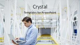  Presentation with mining - PPT theme with net during work in mining background and a light gray colored foreground