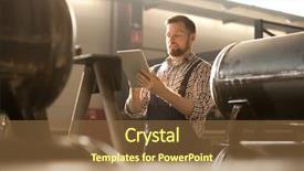  Presentation with professional data - Slides having the net for technical background and a tawny brown colored foreground