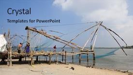  Presentation with chinese culture - Cool new theme with net of cochin in kerala backdrop and a light blue colored foreground