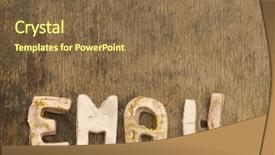  Presentation with email - Amazing presentation theme having net promoter - email concept backdrop and a  colored foreground