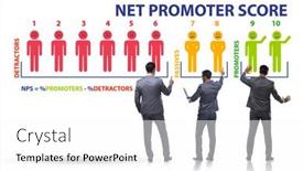  Presentation with net - Slide deck featuring net-promoter-score-nps-concept background and a white colored foreground