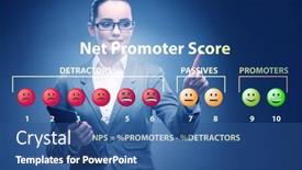  Presentation with net - PPT layouts featuring net-promoter-score-nps-concept background and a ocean colored foreground