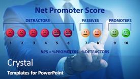  Presentation with net - Slides with net-promoter-score-nps-concept background and a ocean colored foreground