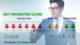  Presentation with net - Cool new slides with net-promoter-score-nps-concept backdrop and a light blue colored foreground