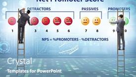  Presentation with net - Theme having net-promoter-score-nps-concept background and a light blue colored foreground