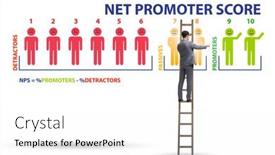  Presentation with net - Colorful slide deck enhanced with net-promoter-score-nps-concept backdrop and a white colored foreground