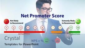 Presentation with net - Presentation consisting of net-promoter-score-nps-concept background and a light blue colored foreground