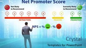  Presentation with net - PPT theme featuring net-promoter-score-nps-concept background and a light blue colored foreground