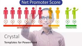  Presentation with net - Beautiful slide set featuring net-promoter-score-nps-concept backdrop and a soft green colored foreground