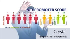  Presentation with net - Amazing presentation theme having net-promoter-score-nps-concept backdrop and a teal colored foreground