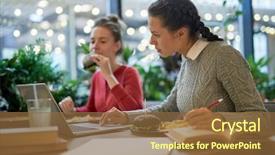  Presentation with net - Cool new presentation with net while preparing home assignment backdrop and a tawny brown colored foreground