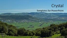  Presentation with galilee - Presentation theme enhanced with netofa valley in the galilee background and a light blue colored foreground