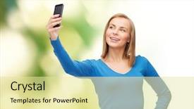  Presentation with healthcare technology internet of things - Cool new PPT theme with cell network - technology and internet concept backdrop and a  colored foreground