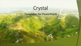 Presentation with green mountains - Colorful slide deck enhanced with network against green blurry mountains backdrop and a soft green colored foreground