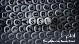  Presentation with encryption - Amazing slide deck having network algorithm - ssl secure sockets layer backdrop and a dark gray colored foreground