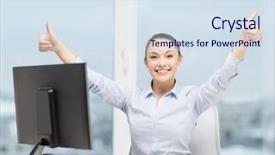  Presentation with internet - PPT layouts having network audit - business internet office and technology background and a sky blue colored foreground