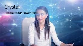  Presentation with hotel front office - Amazing presentation design having network audit - manager in front backdrop and a light blue colored foreground