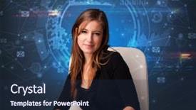  Presentation with audit - Audience pleasing presentation design consisting of network audit - manager in front backdrop and a tawny brown colored foreground