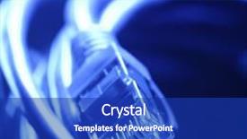  Presentation with network cable - Audience pleasing presentation consisting of network cable backdrop and a royal blue colored foreground