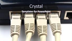  Presentation with cables - Amazing PPT layouts having network-cables-connected-to-switch backdrop and a wine colored foreground